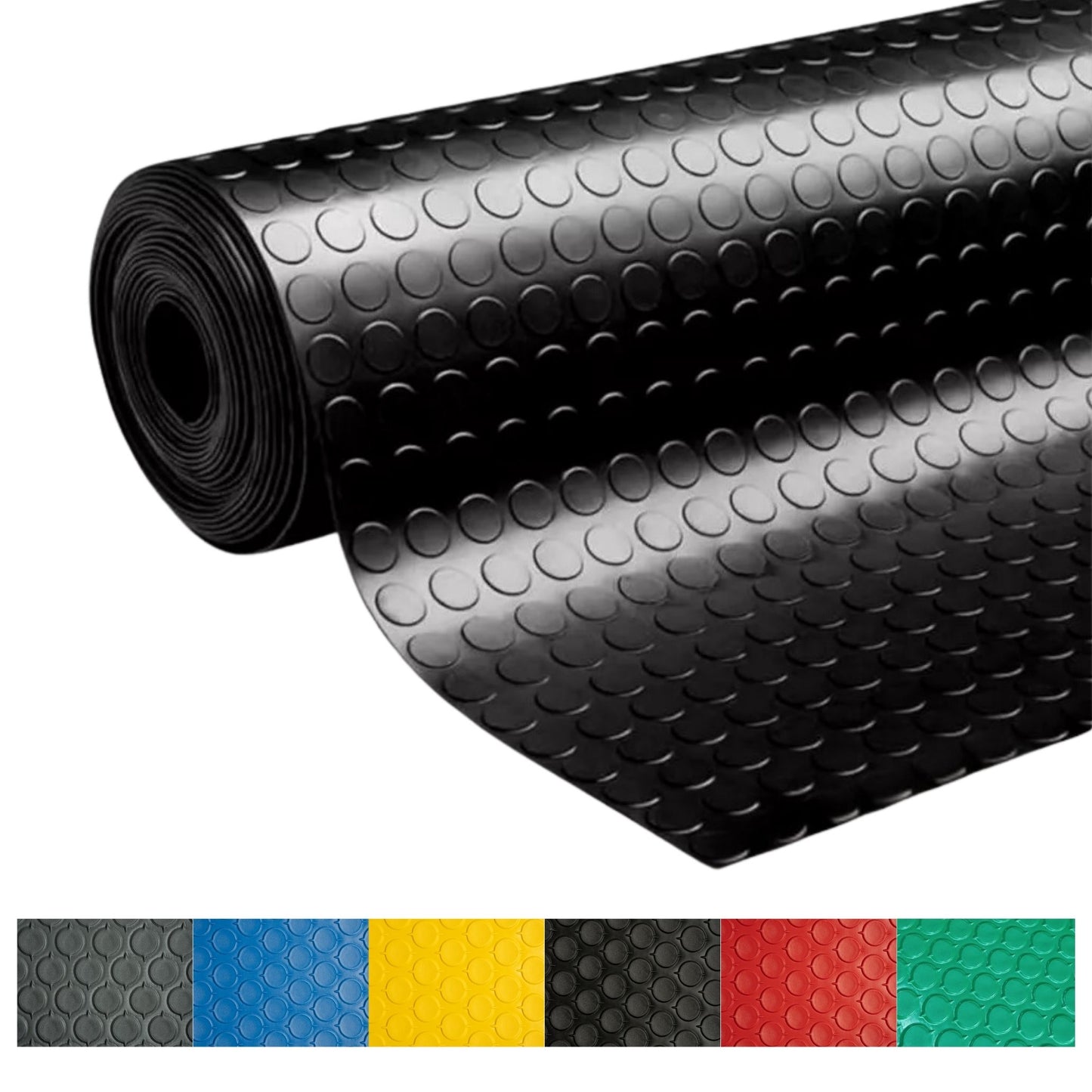 Piso Antiderrapante Hule Gimnasio Tapete PVC 1.6x3.0m Uso Pesado