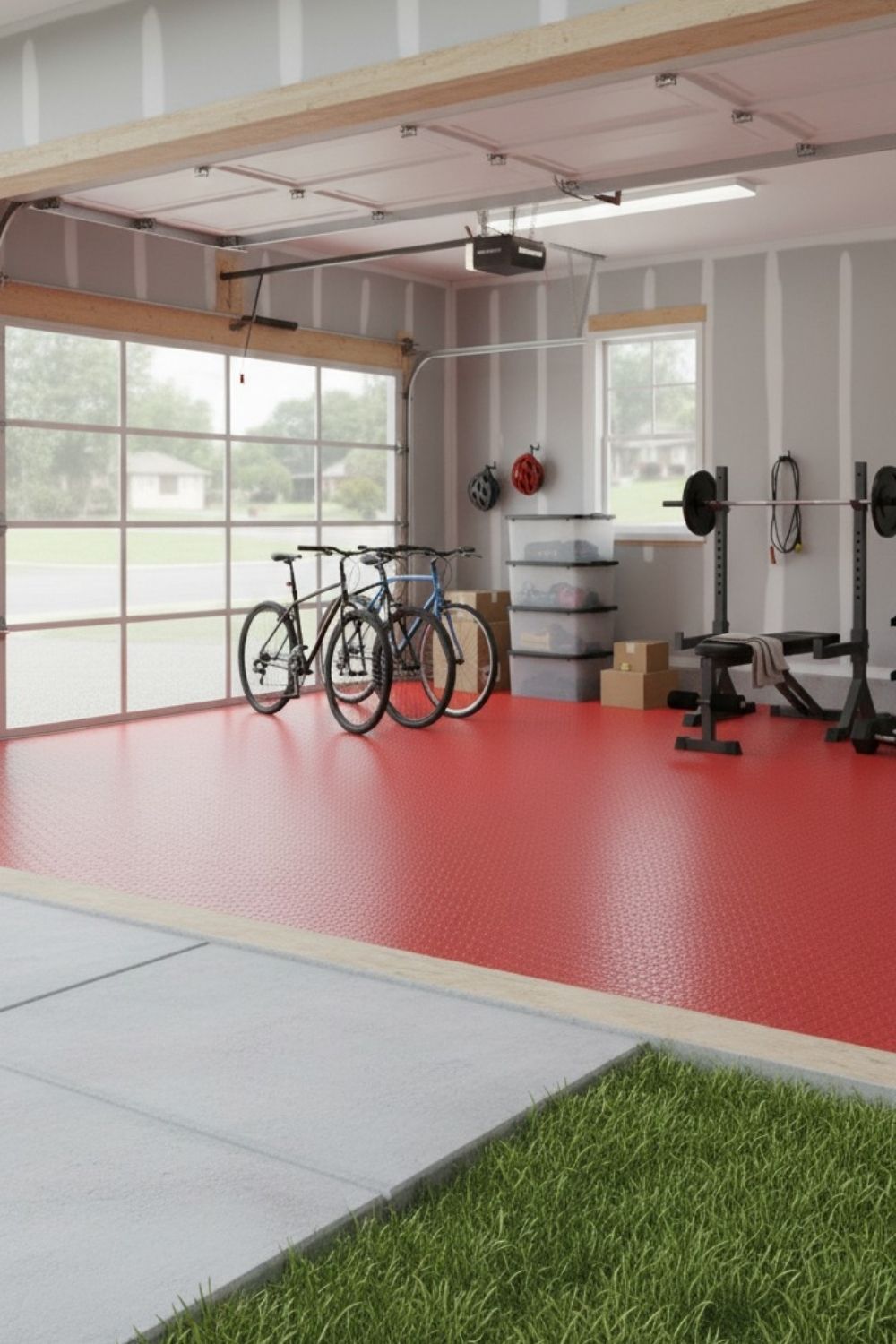 Piso Antiderrapante Hule Gimnasio Tapete PVC 1.6x3.0m Uso Pesado