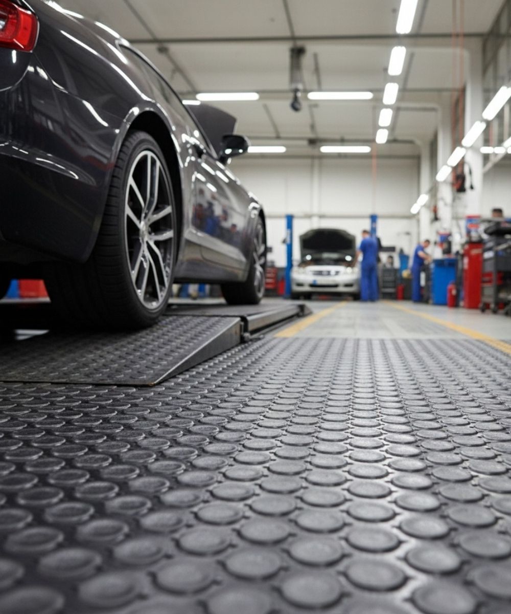 Piso Antiderrapante Hule Gimnasio Tapete PVC 1.6x3.0m Uso Pesado