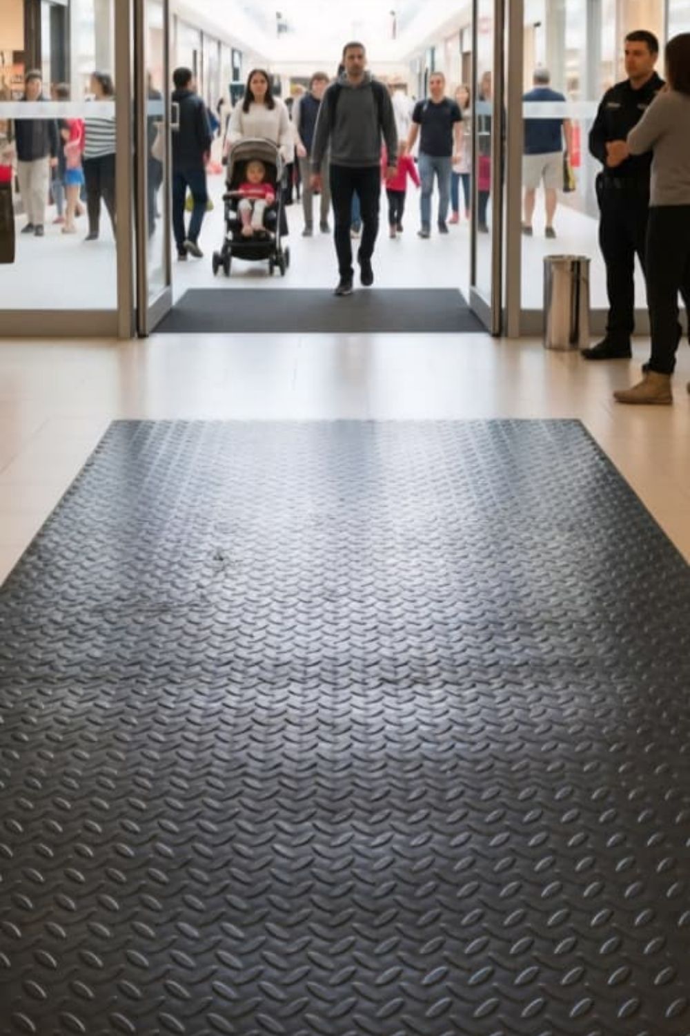 Piso Antiderrapante Hule Gimnasio Tapete PVC 1.6x3.0m Uso Pesado