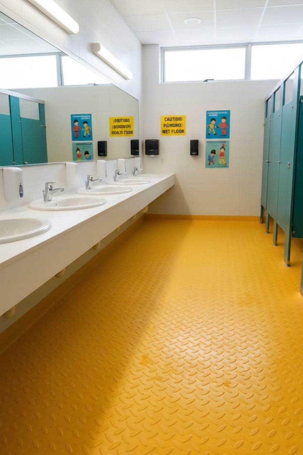 Piso Antiderrapante Hule Gimnasio Tapete PVC 1.6x3.0m Uso Pesado