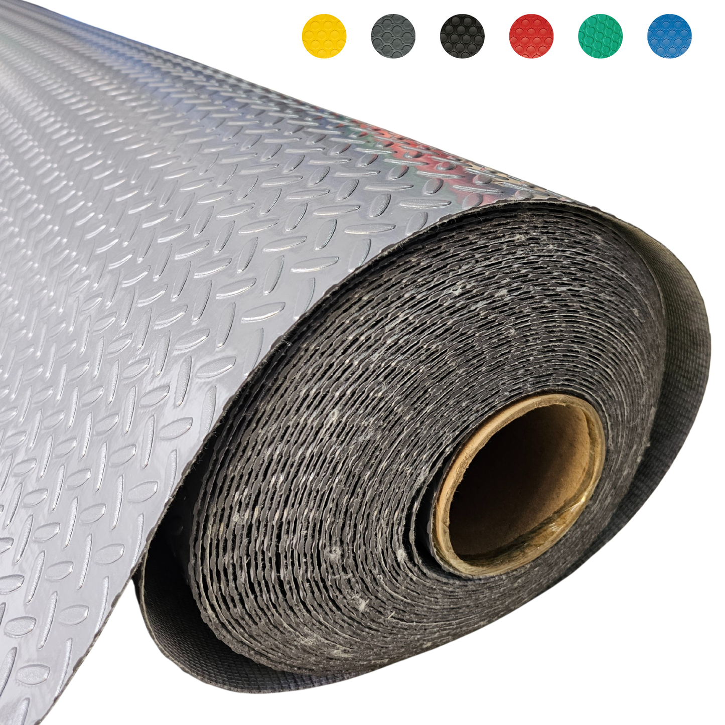 Piso Antiderrapante de Uso Rudo PVC Textil 1.6x2m Gimnasio Taller Rampas Industrial Alta Resistencia